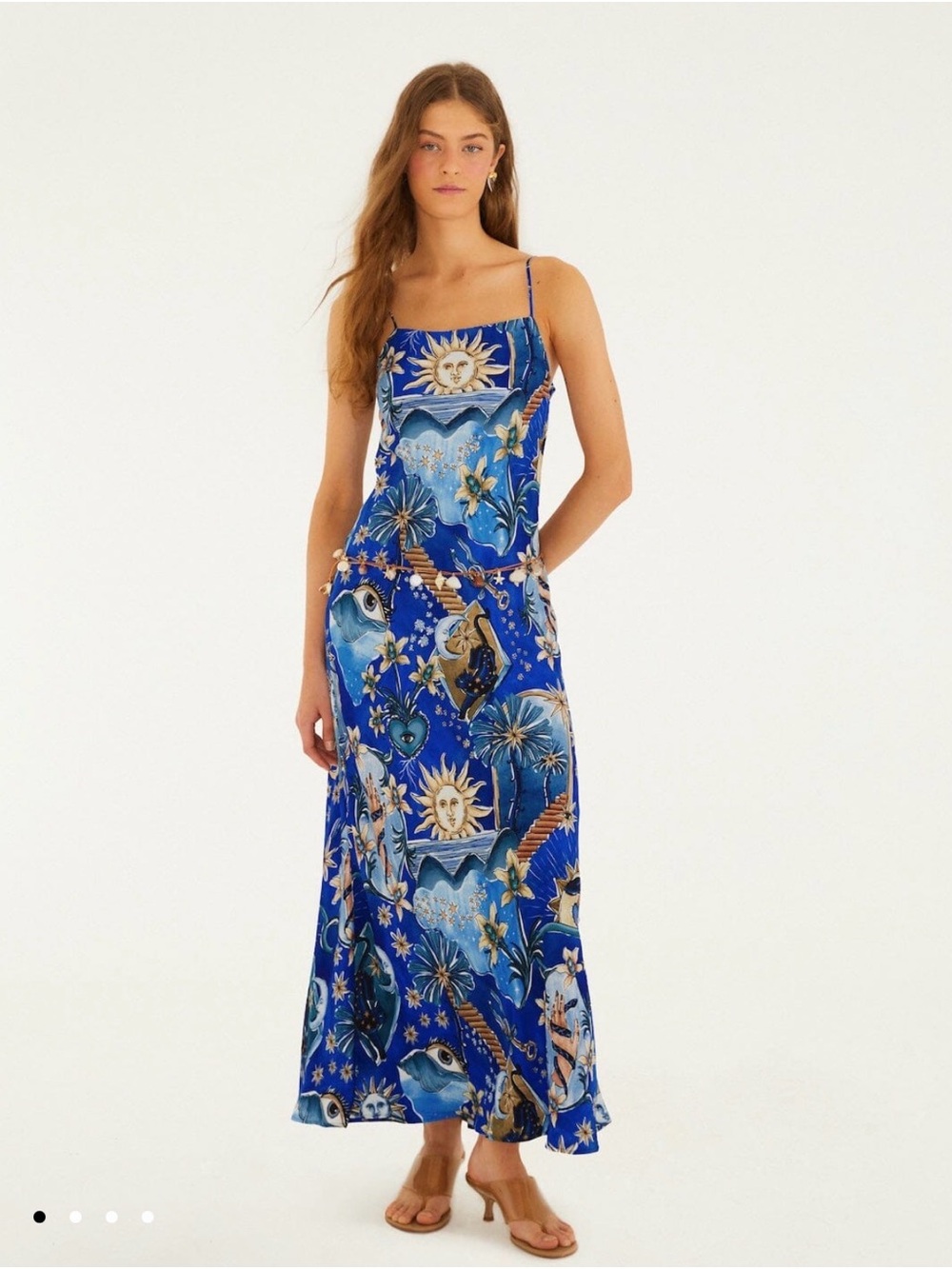 Farm Rio Blue Mystical Maxi Dress NWT XXS